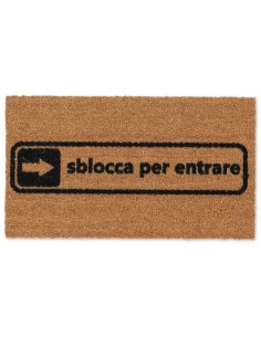 Paillasson rectangulaire en coco cm. 40X70 ALLEGRO DÉVERROUILLAGE
