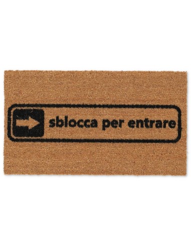 Zerbino Rettangolare in cocco cm. 40X70 ALLEGRO SBLOCCA