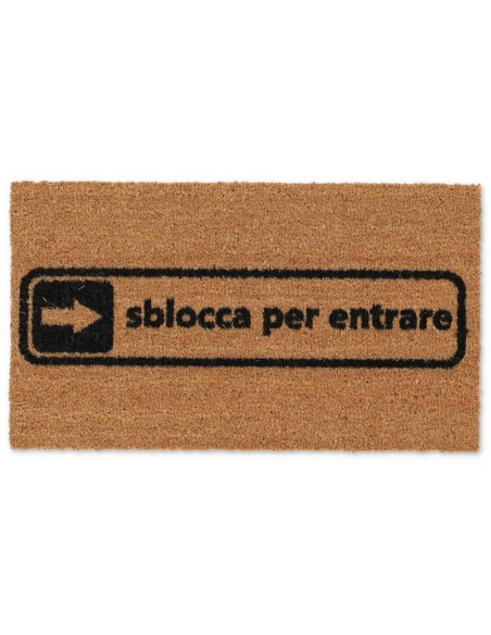 Felpudo rectangular en cm coco. DESBLOQUEO ALLEGRO 40X70