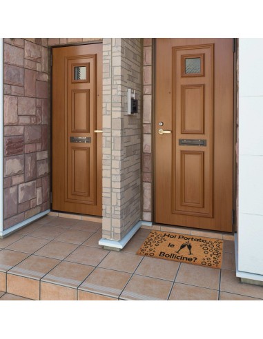 Felpudo rectangular en cm coco. 40X70 ALLEGRO BOLLICINE