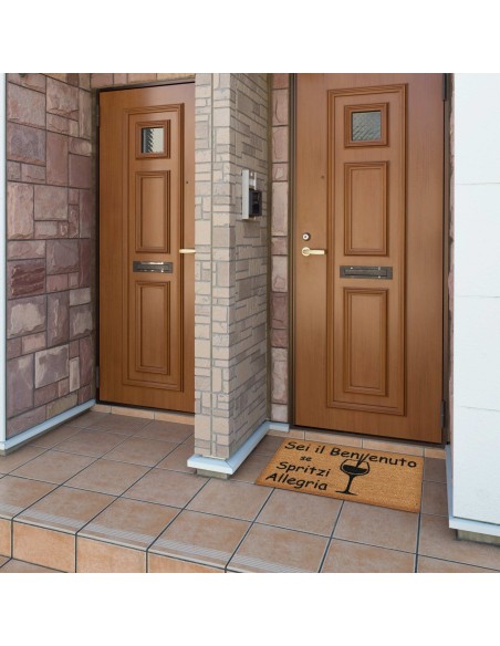 Felpudo rectangular en cm coco. 40X70 ALLEGRO SPRITZ