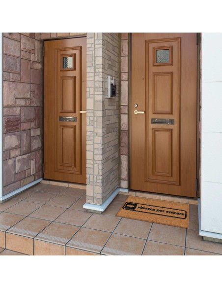 Felpudo rectangular en cm coco. DESBLOQUEO ALLEGRO 40X70