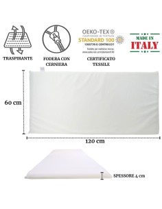 Matelas de lit amovible 60x120 cm. 2