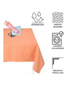 Tovaglia antimacchia jacquard SCATTO MATTO 2