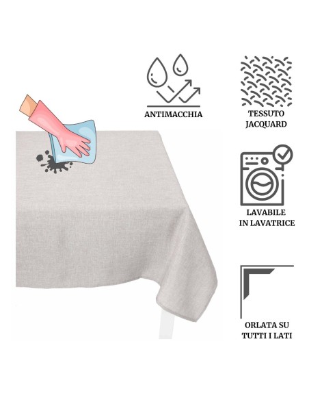 Mantel jacquard mancha resistente FIAMMETTA