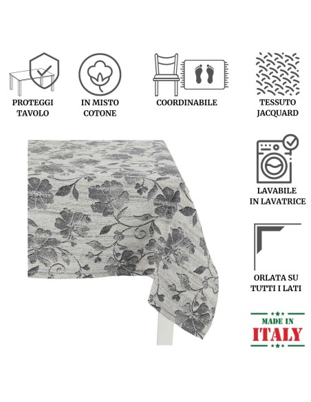 Nappe nappe élégant jacquard en tissu ANAIS