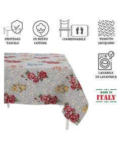 Mantel de mezcla de algodón jacquard funda de mesa ROSETO DELUXE 2