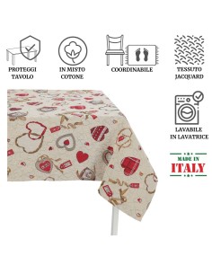 Jacquard Tischdeckenbezug aus Baumwollmischung LOVE LUXORY 2