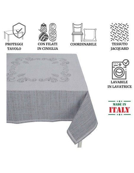 Jacquard-Tischdecke in Chenille CHIFFON