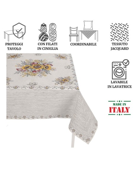 Mantel colocado en CHENILLE SUNLIGHT