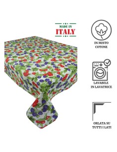 Nappe carrée et rectangulaire en coton MORE 2