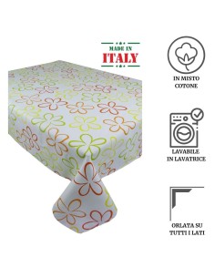 Nappe carrée et rectangulaire coton imprimé FIORELLONE COLORS 2