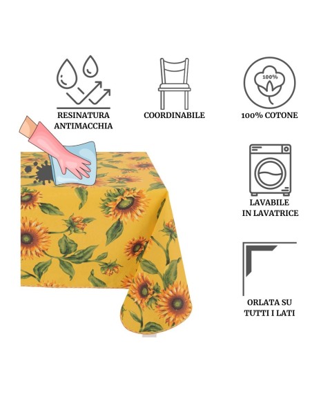 Gran sole Carico'd ' Amore redonda 160 cm mantel