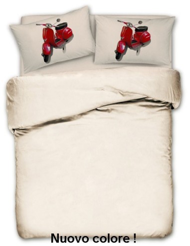 Vespino Draps de lit plein de 1 et 1/2 carrés