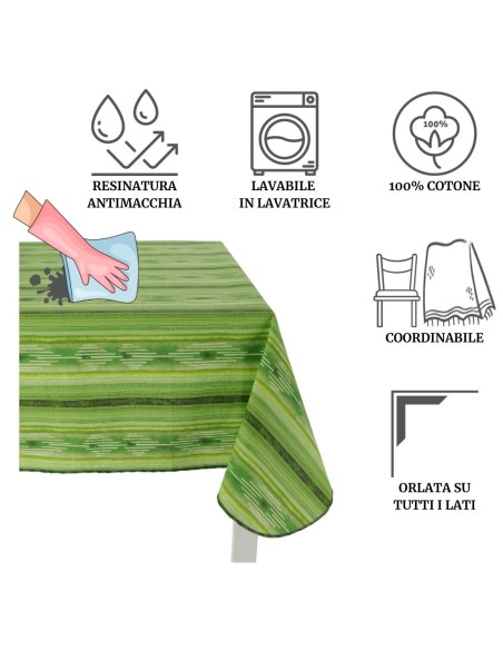 Ikarus 12-Sitzer-Tischtuch 140 x 240 cm