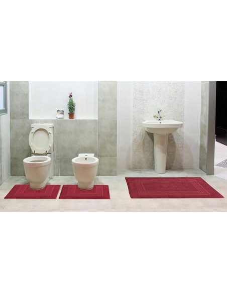 Torino 3 Bad-Teppiche, inmitten von 60 x 90 cm 2 Schwamm Girowater cm 60 x 45