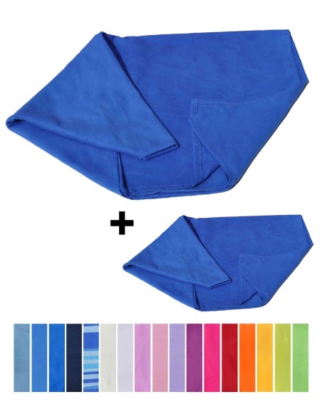 Microfibre serviettes paire 1 cm 40x60 e 1 cm 50x100