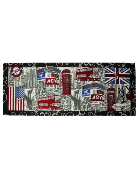 Coppia di tappeti jacquard Town 65x110 cm.