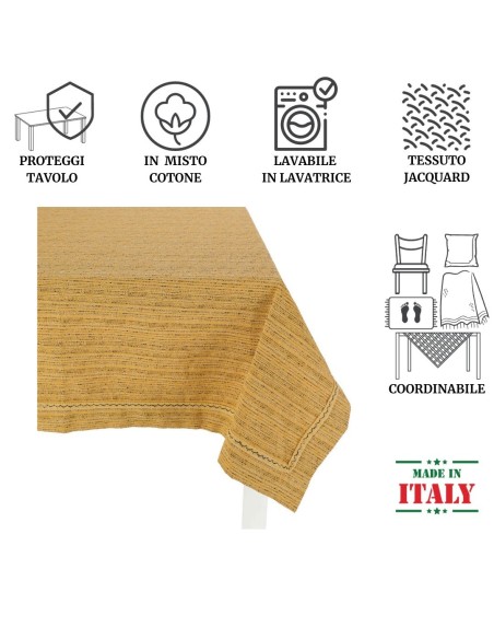 Melange Jacquard Tischdecken ovale Tischdecke 180 X 240 cm.