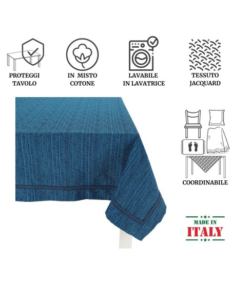 Melange carrés de nappes jacquards nappe 180 x 180 cm