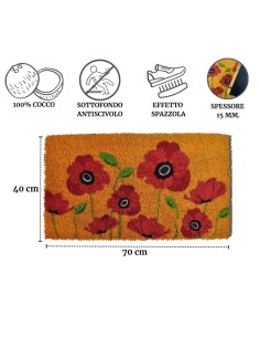 Papavero zerbino in cocco cm 40X70 2