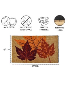 Foglie zerbino in cocco cm 40X70 2