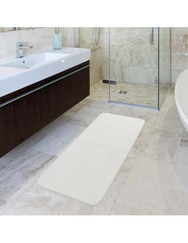 Tappeto bagno puro cotone LISCIO BLANC