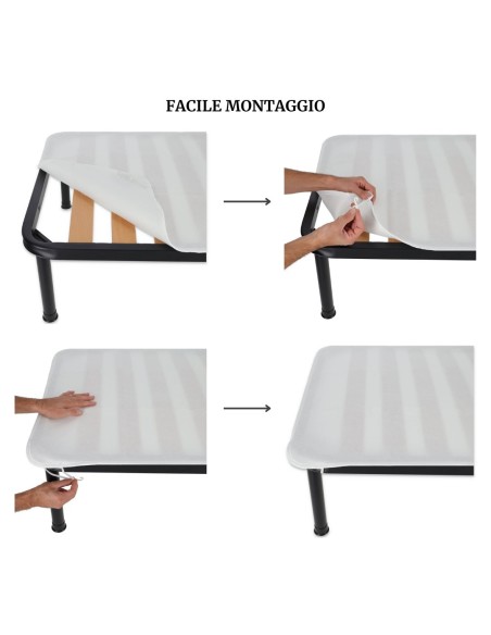 Filzbezug 1 Bett 120 x 190 cm