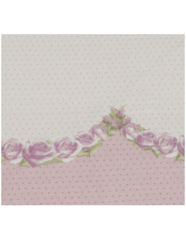 Parure de draps en flanelle de coton ROSE POIS