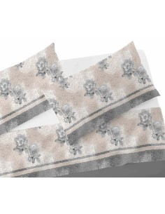 Completo lenzuola flanella cotone ROSE POIS