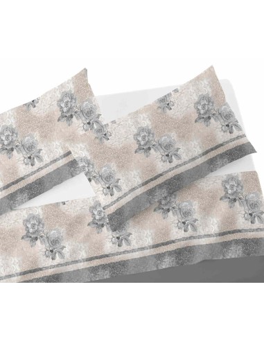 Parure de draps en flanelle de coton ROSE POIS