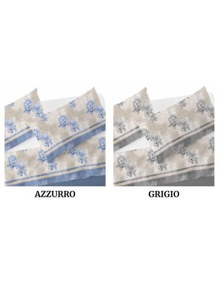 Completo lenzuola flanella cotone ROSE POIS