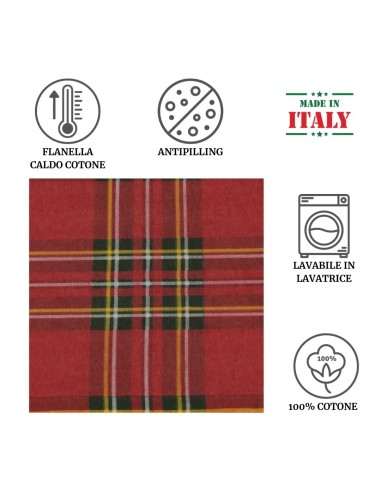 Completo lenzuola flanella cotone ROSE VINTAGE