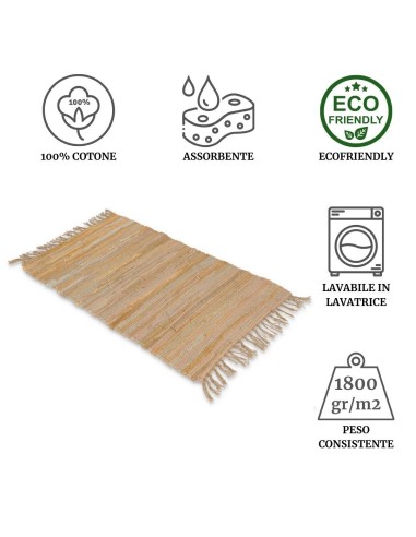 Tapis polyvalent en coton Pezzotto