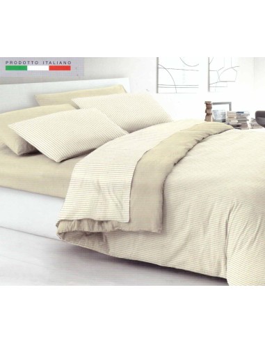 Doppelbett-Set aus Baumwollflanell RIGHE DITO FILO
