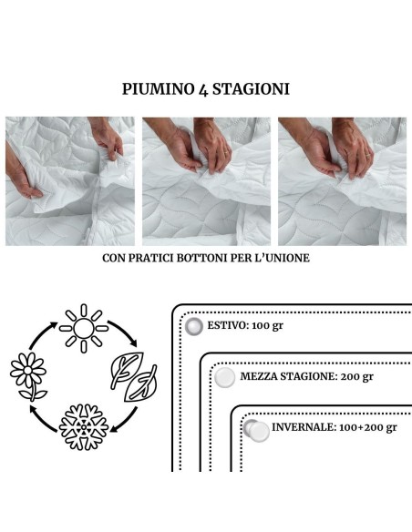 Piumino invernale sintetico in Microfibra MORBY 4 STAGIONI