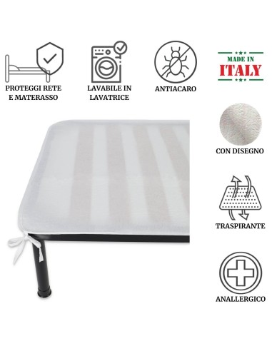 Funda de somier termocompacta para colchón con cordones