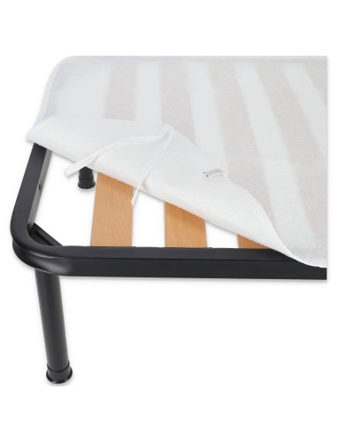 Couvre-sommier thermo-compact pour matelas à lacets