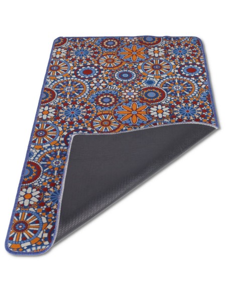Alfombra multiusos de punto de mosaico de 68 cm de ancho.