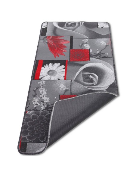 Alfombra de cocina antideslizante con pasillo de 50 cm de ancho. ROSA NUEVO