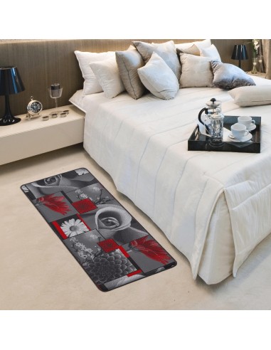 Alfombra de cocina antideslizante con pasillo de 50 cm de ancho. ROSA NUEVO