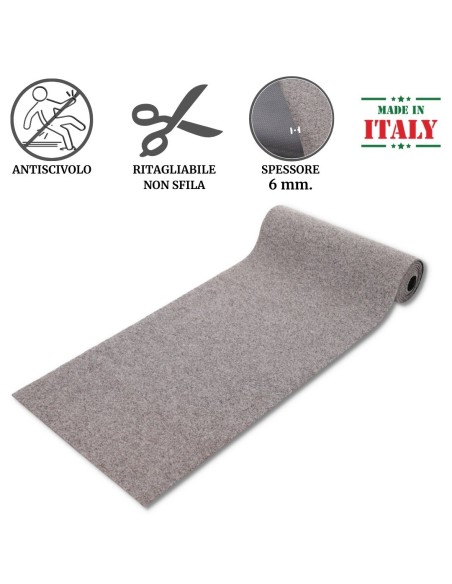 Tappeto passatoia corsia cucina ingresso OSCAR largo 50 cm.