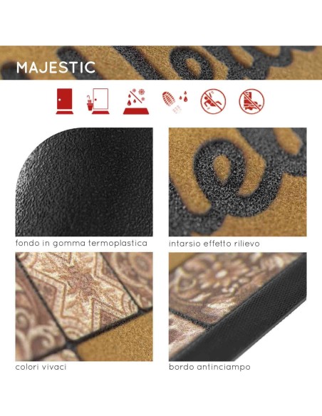 Außen- und Innenschmutzmatte 45X75 cm. MAJESTÄTISCH