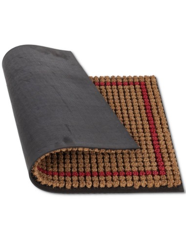 Paillasson en noix de coco et caoutchouc 45x75 cm. BROSSE