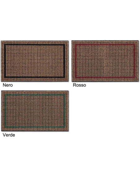 Felpudo de coco y goma 45x75 cm. CEPILLO