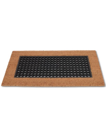 Paillasson en noix de coco et caoutchouc 50x90 cm. GARDIAN
