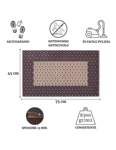 Felpudo de nylon 45x75 cm. ETC.