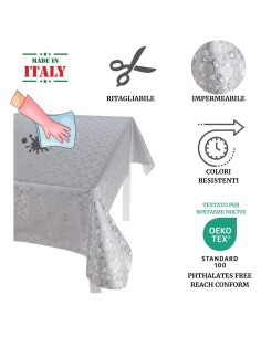 Italienische kunststoffbeschichtete Tischdecke STYLE 2