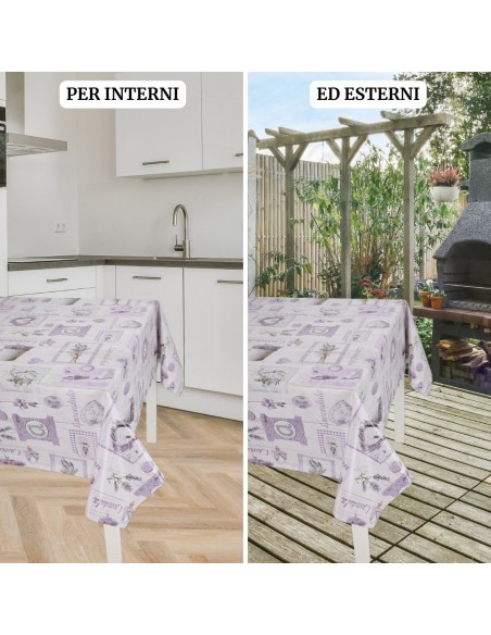 SHABBY Nappe plastifiée italienne