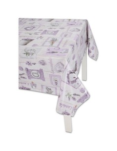 SHABBY italienische Tischdecke mit Kunststoffbeschichtung